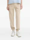 Hugo Boss Logo-embroidered Joggers In Neutral