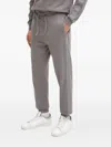 Hugo Boss Logo-embroidered Pants In Gray