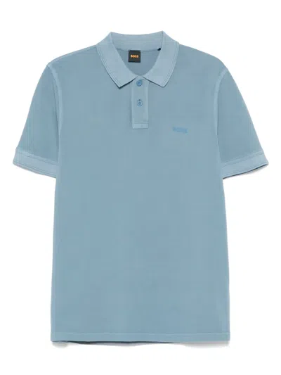 Hugo Boss Logo-embroidered Piqué Polo Shirt