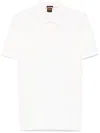 Hugo Boss Poloshirt Mit Logo-stickerei In Weiss