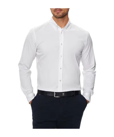 Hugo Boss Logo-embroidered Poplin Shirt In White