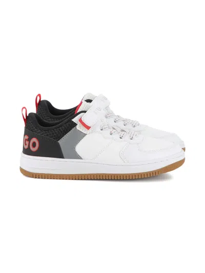 Hugo Boss Kids' Logo-embroidered Sneakers