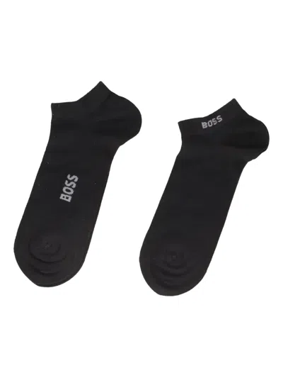 HUGO BOSS LOGO-EMBROIDERED SOCKS