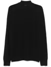 Hugo Boss Logo-embroidered Sweater In Black