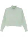 Hugo Boss Logo-embroidered Sweater In Green
