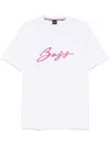 Hugo Boss Logo-embroidered T-shirt In White