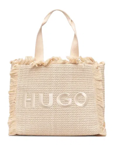 Hugo Boss Logo-embroidered Tote Bag