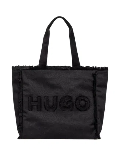 Hugo Boss Logo-embroidered Tote Bag
