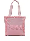 Hugo Boss Logo-embroidered Tote Bag