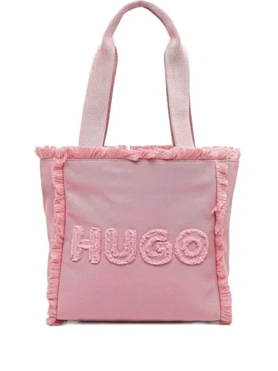 Hugo Boss Logo-embroidered Tote Bag