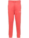 Hugo Boss Logo-embroidered Track Pants In Red