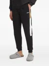 Hugo Boss Logo-embroidered Track Pants In Black