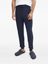 Hugo Boss Navy Logo Tape Tracksuit Lounge Pants In Blue