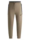Hugo Boss Tracksuit Bottoms With 3d-molded Logo In Brown