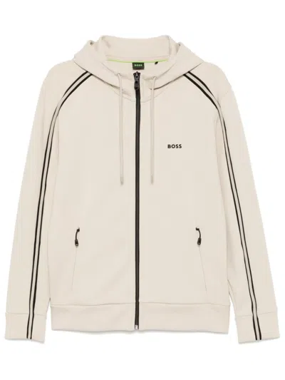 Hugo Boss Logo Embroidery Sport Jacket In 中性色