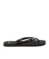 Hugo Boss Logo-embossed Flip-flops In Black