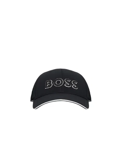 Hugo Boss Logo Hat In Black | ModeSens