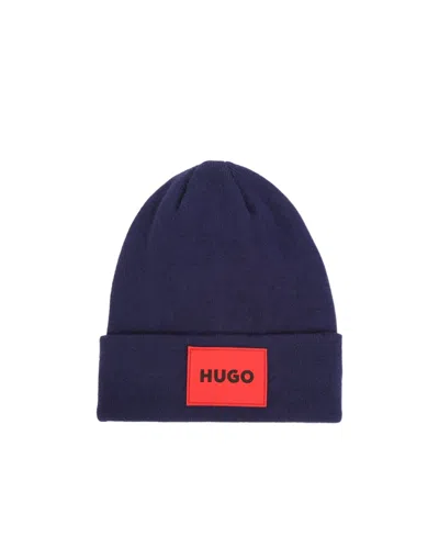 Hugo Boss Logo Hat In Blue