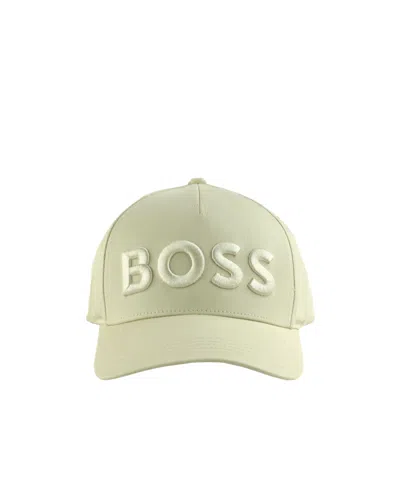 Hugo Boss Logo Hat In Neutral