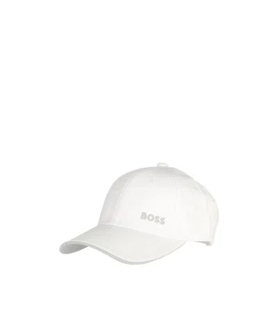 Hugo Boss Logo Hat In White
