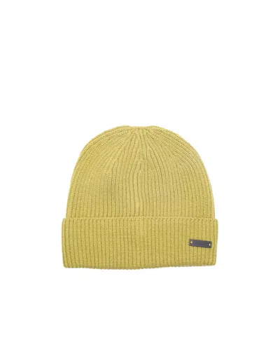 Hugo Boss Logo Hat In Yellow