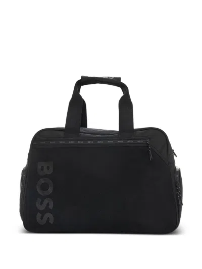 Hugo Boss Logo Holdall In Black