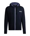 Hugo Boss Logo Hooded Sweater In Black