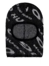 Hugo Boss Logo-intarsia Balaclava In Black