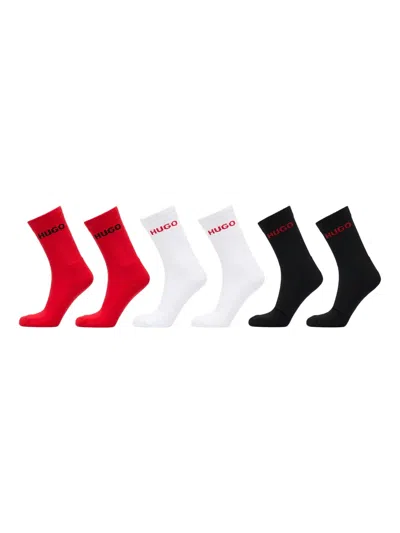 Hugo Boss Logo-intarsia Socks (set Of Six)