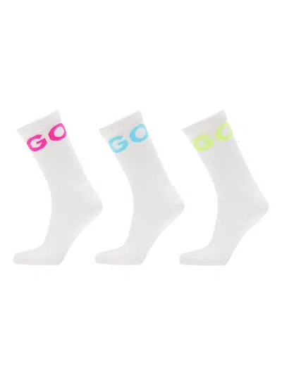 Hugo Boss Logo-jacquard Socks (pack Of Three)