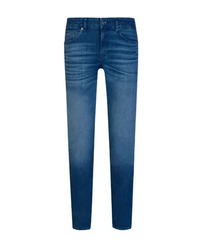 Hugo Boss Logo Jeans In Blue