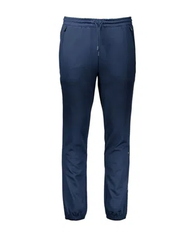 Hugo Boss Logo Lace Up Sweatpants In Blue