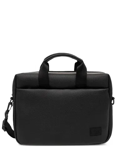 Hugo Boss Logo Laptop Bag In Black