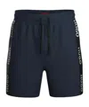 Hugo Boss Logo Letter Shorts In Black