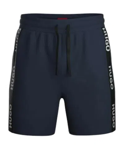 Hugo Boss Logo Letter Shorts In Black