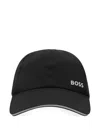 Hugo Boss Logo-lettering Baseball Cap In Black