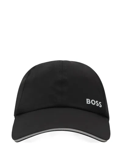 HUGO BOSS LOGO-LETTERING BASEBALL CAP