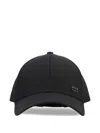 Hugo Boss Adjustable Baseball Cap Logo Design In Black