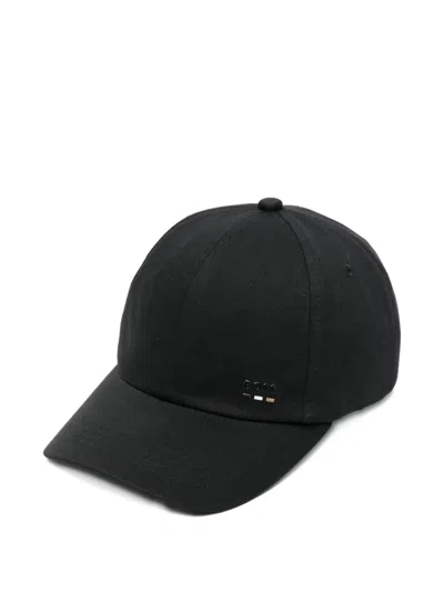 Hugo Boss Logo-lettering Baseball Cap In Black