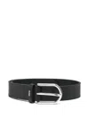 Hugo Boss Logo-lettering Belt In Black