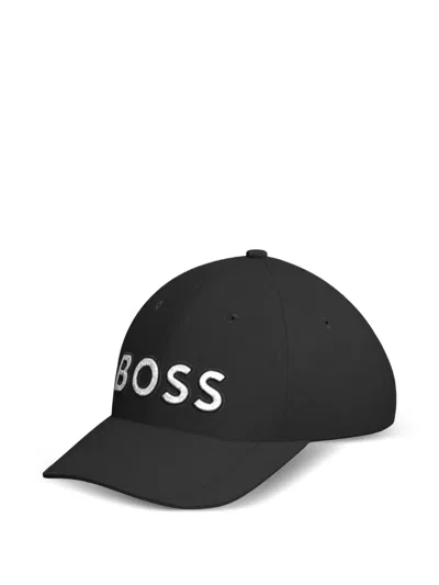 Hugo Boss Logo-lettering Cap In Black