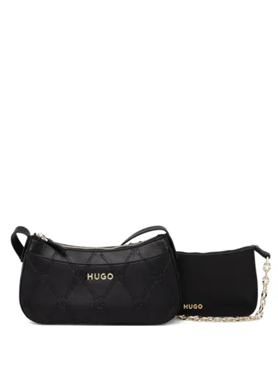 Hugo Boss Logo-lettering Cross Body Bag In Black