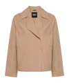 Hugo Boss Logo-lettering Jacket In Nude