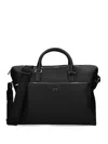 Hugo Boss Logo-lettering Laptop Bag In Black