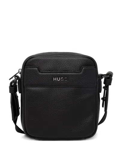 Hugo Boss Logo-lettering Messenger Bags In Black
