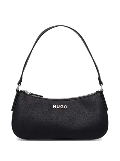 Hugo Boss Logo-lettering Shoulder Bag In Black