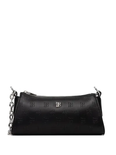 Hugo Boss Logo-lettering Shoulder Bag In Black