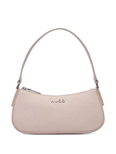 Hugo Boss Logo-lettering Shoulder Bag In Pink