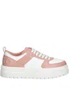 Hugo Boss Logo-lettering Sneakers In Pink
