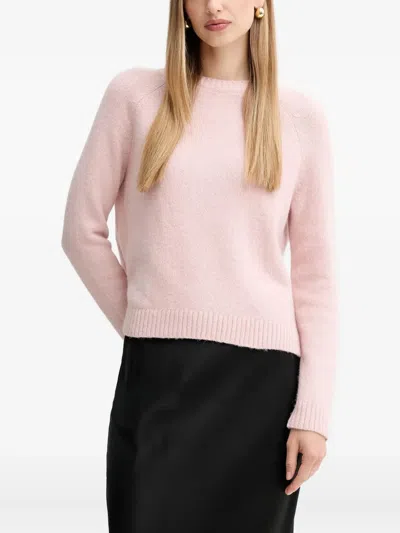 Hugo Boss Logo-lettering Sweater In Pink